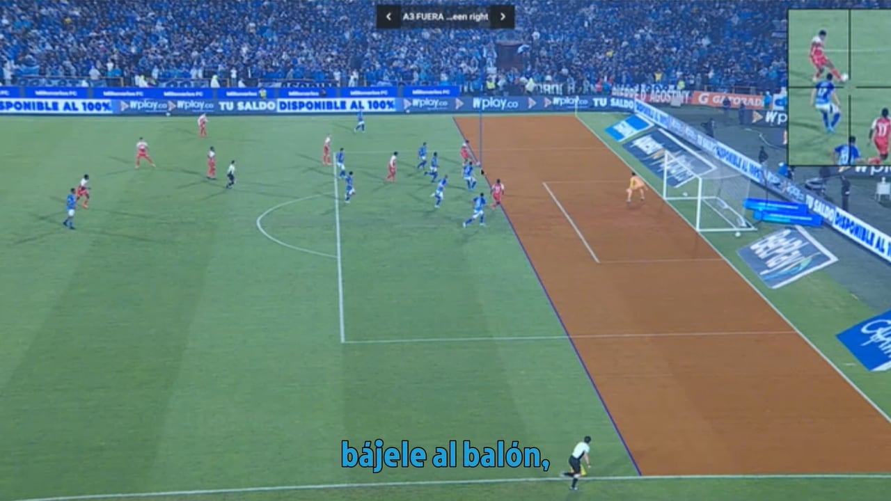 Gol de Hugo Rodallega desató polémica en Millonarios vs. Santa Fe