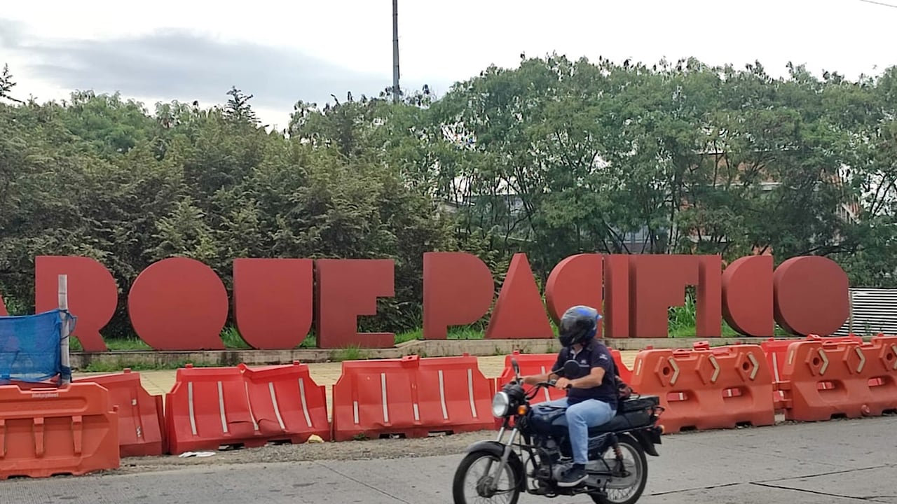 Obras del Parque Pacífico paralizadas desde hace varios meses.
