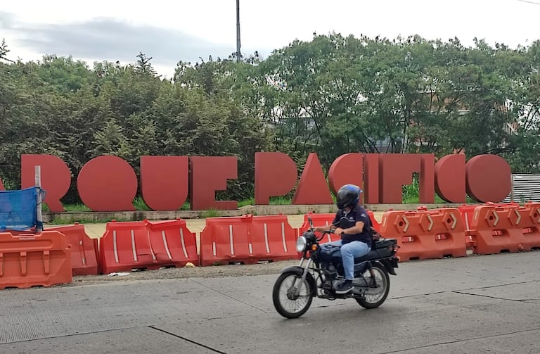 Obras del Parque Pacífico paralizadas desde hace varios meses.