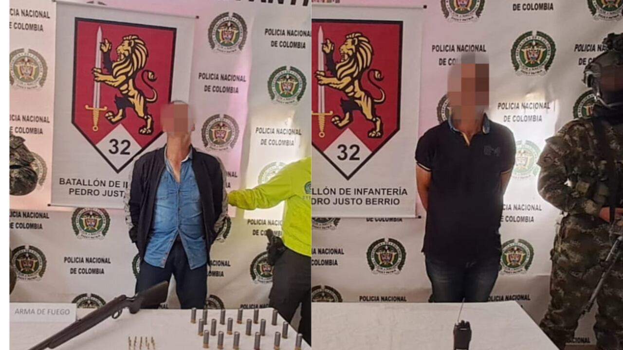Los hombres capturados delinquían en diferentes municipios del occidente de Antioquia.