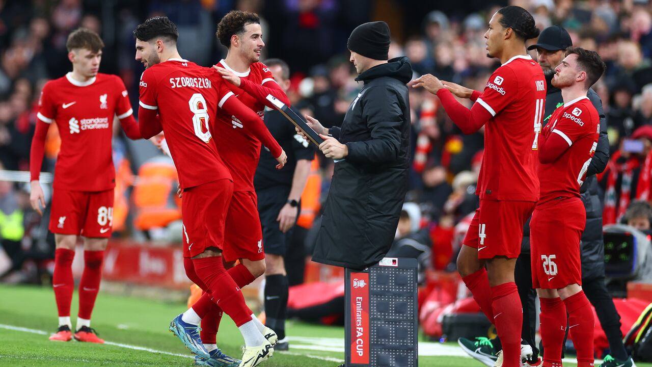 Imagen del partido entre Liverpool y Norwich por la FA Cup.