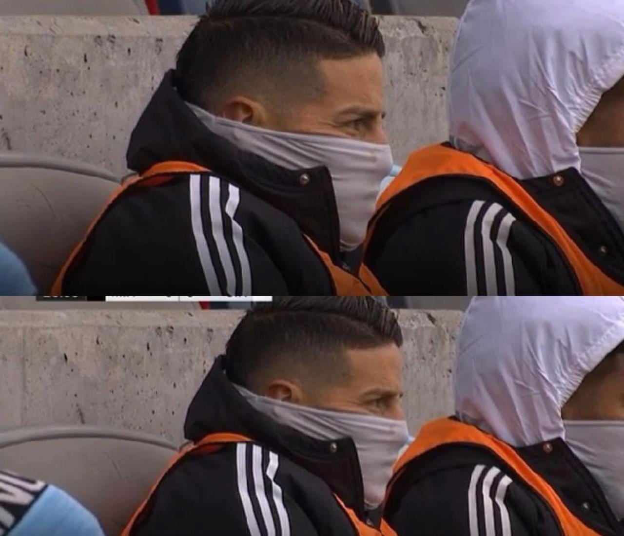 James Rodríguez en el duelo del Minnesota ante Cincinnati