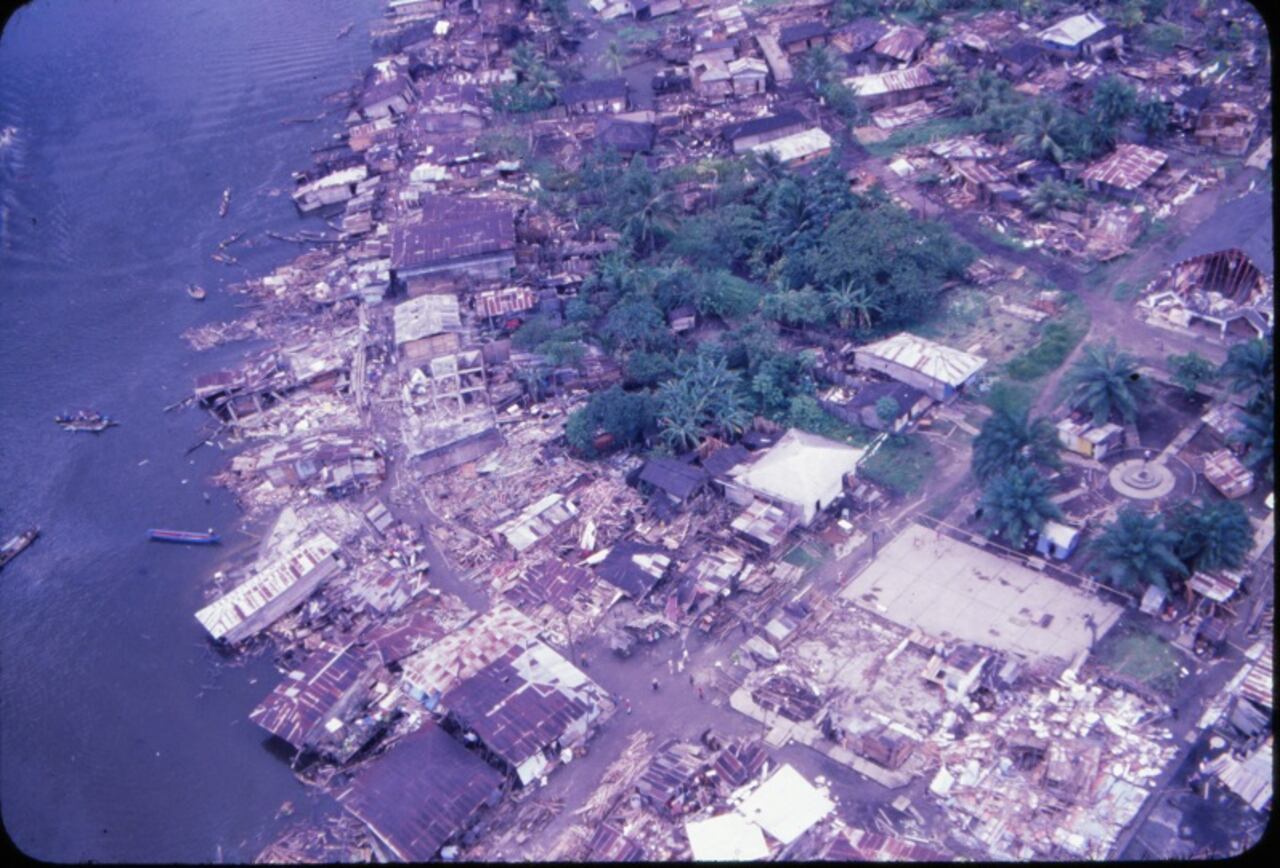 Tsunami ocurrido en el Pacífico colombiano hace 45 años
