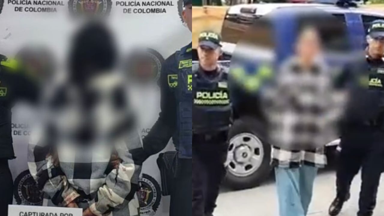 Este es el momento en el que la mujer fue capturada tras presuntamente matar a su esposo.