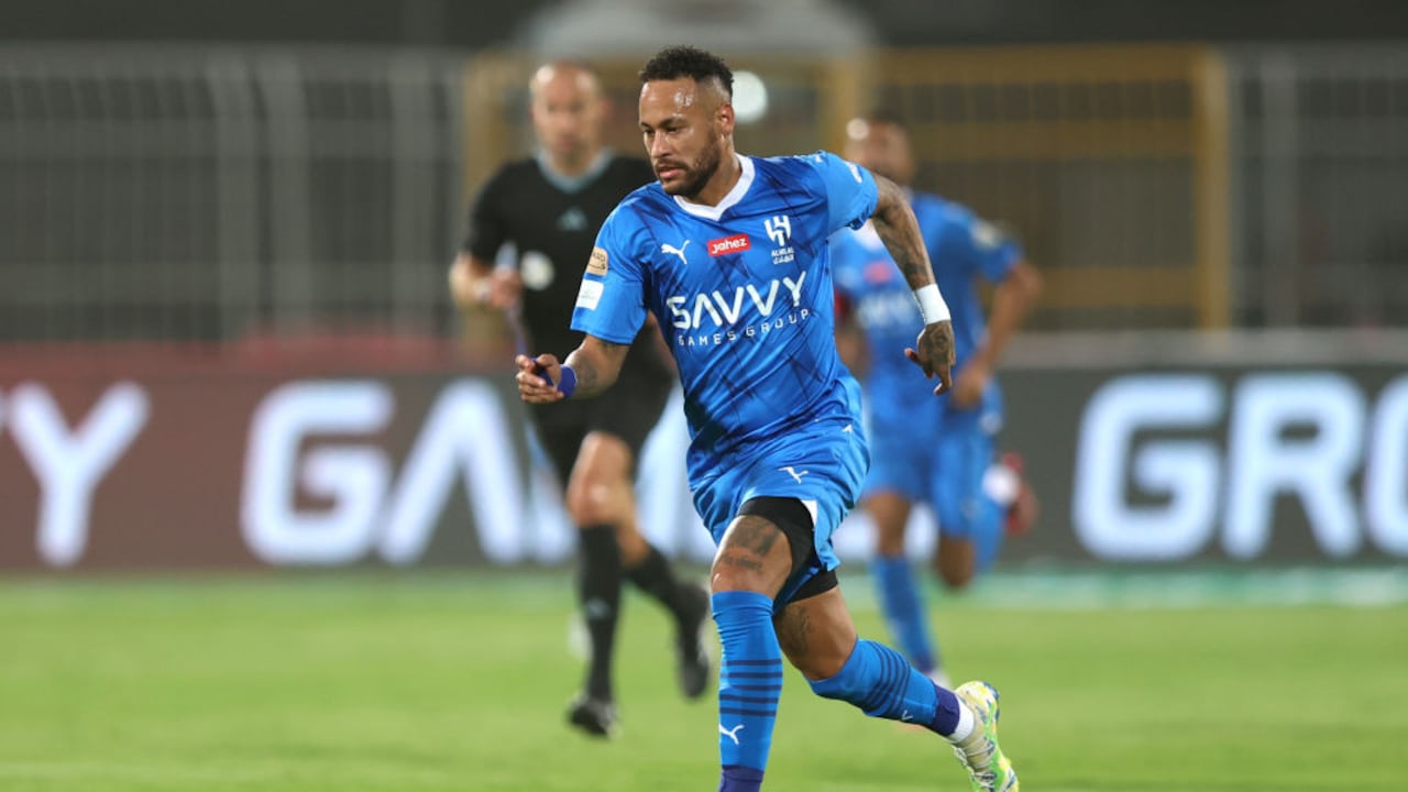 Neymar en su debut con Al-Hilal
