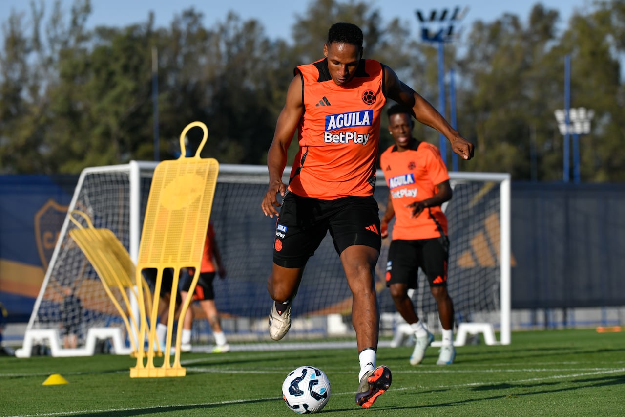 Entrenamiento de la Selección Colombia en la preparación de la fecha 11 de las Eliminatorias al Mundial del 2026.