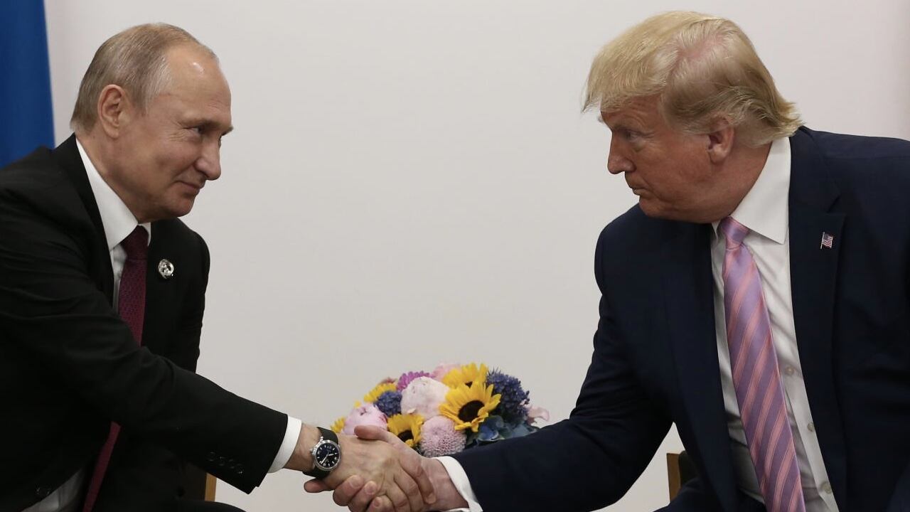 El presidente de Rusia, Vladimir Putin y el expresidente de Estados Unidos Donald Trump mantenían una relación cordial