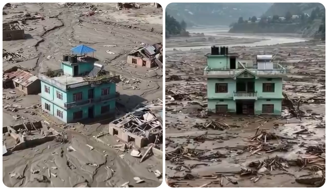 La casa fue la única que no se derrumbó durante las inundaciones