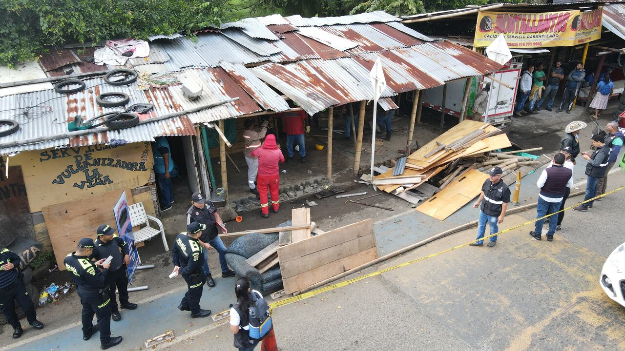 Este fue el lugar donde se realizó la intervención por parte de la Alcaldía de Cali.