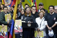 Presidente Gustavo Petro, desde la Plaza de Bolívar.