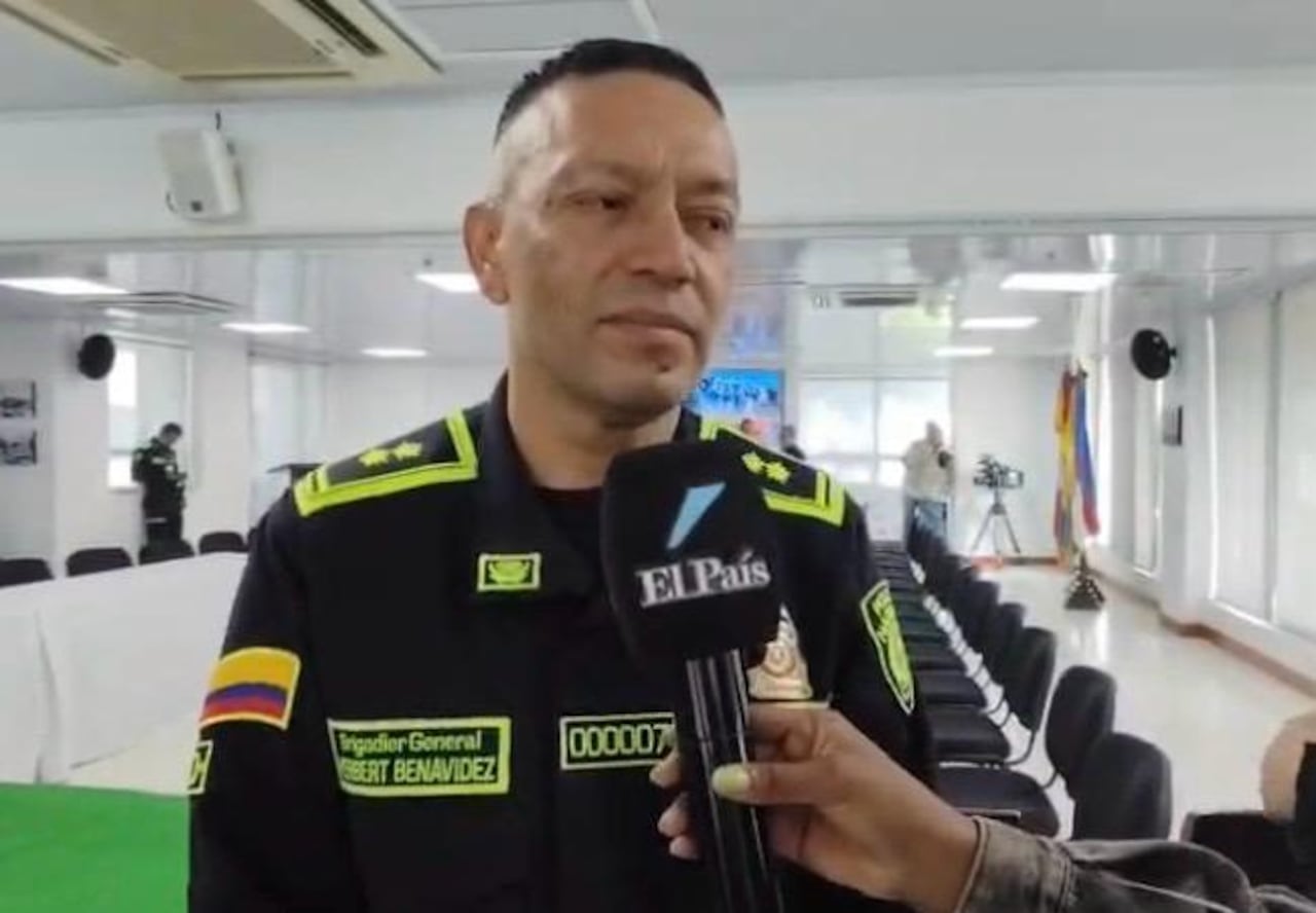 General Herbert Benavidez, comandante de la Policía Metropolitana de Cali en entrevista con El País.
