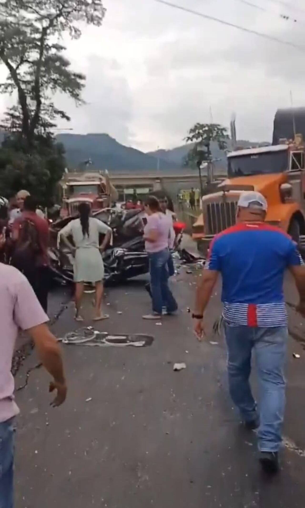 Accidente en la vía al Llano