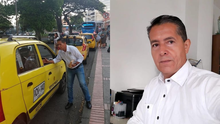 Óscar Becerra era abogado, durante años fue taxista y apoyaba a las luchas del gremio.