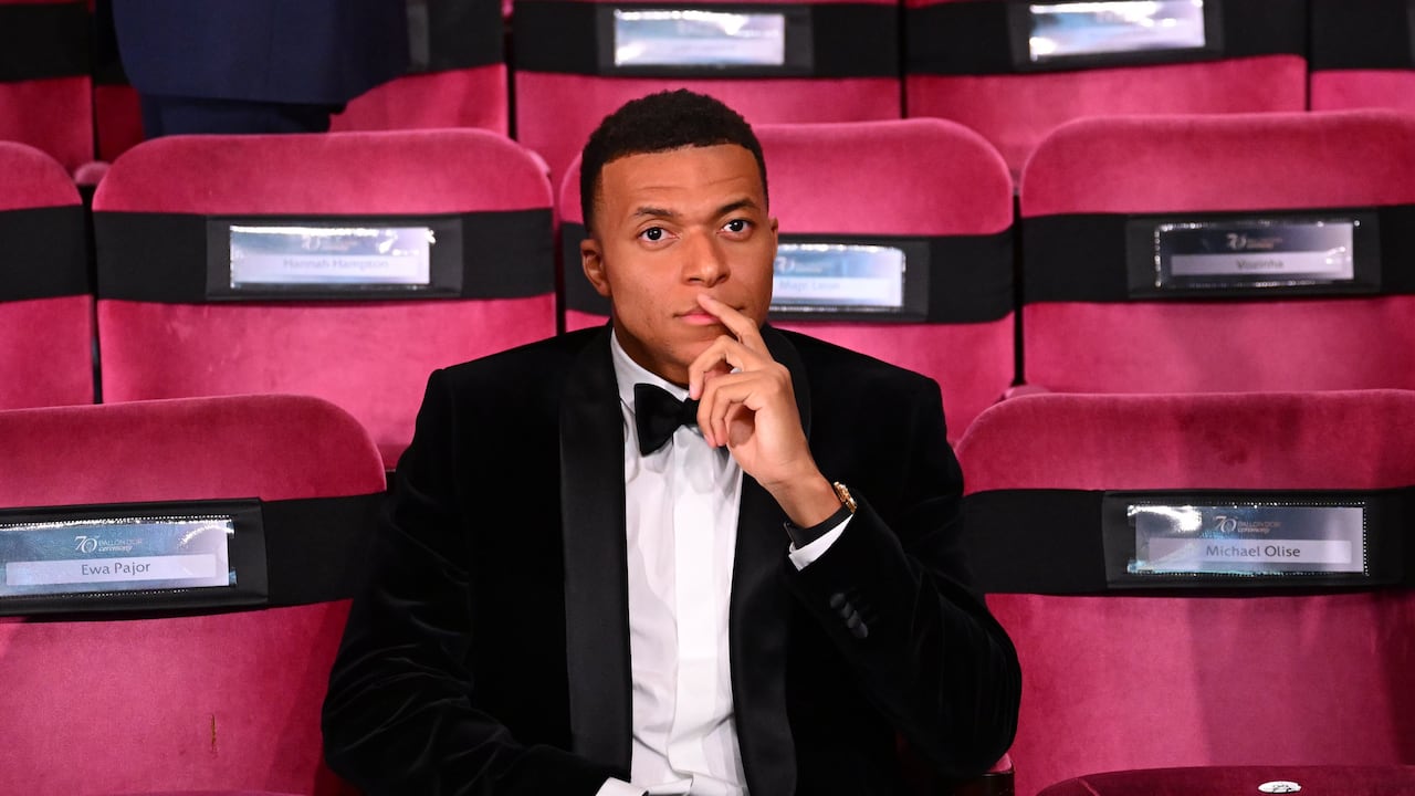 Kylian Mbappé en la gala del Balón de Oro 2026.