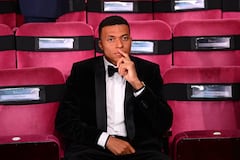 Kylian Mbappé en la gala del Balón de Oro 2026.