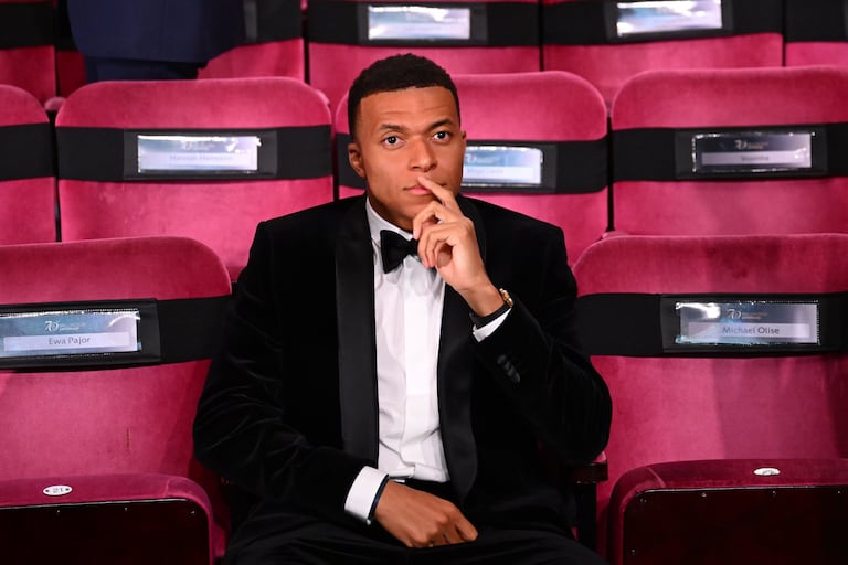 Kylian Mbappé en la gala del Balón de Oro 2026.