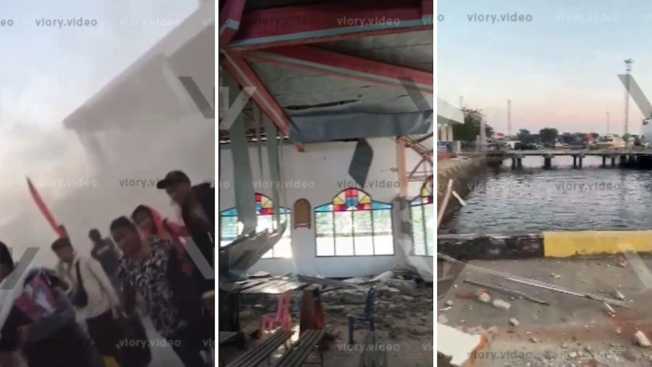 Múltiples imágenes muestran la destrucción en Indonesia.