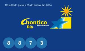 Resultados El Chontico Día del jueves 25 de enero