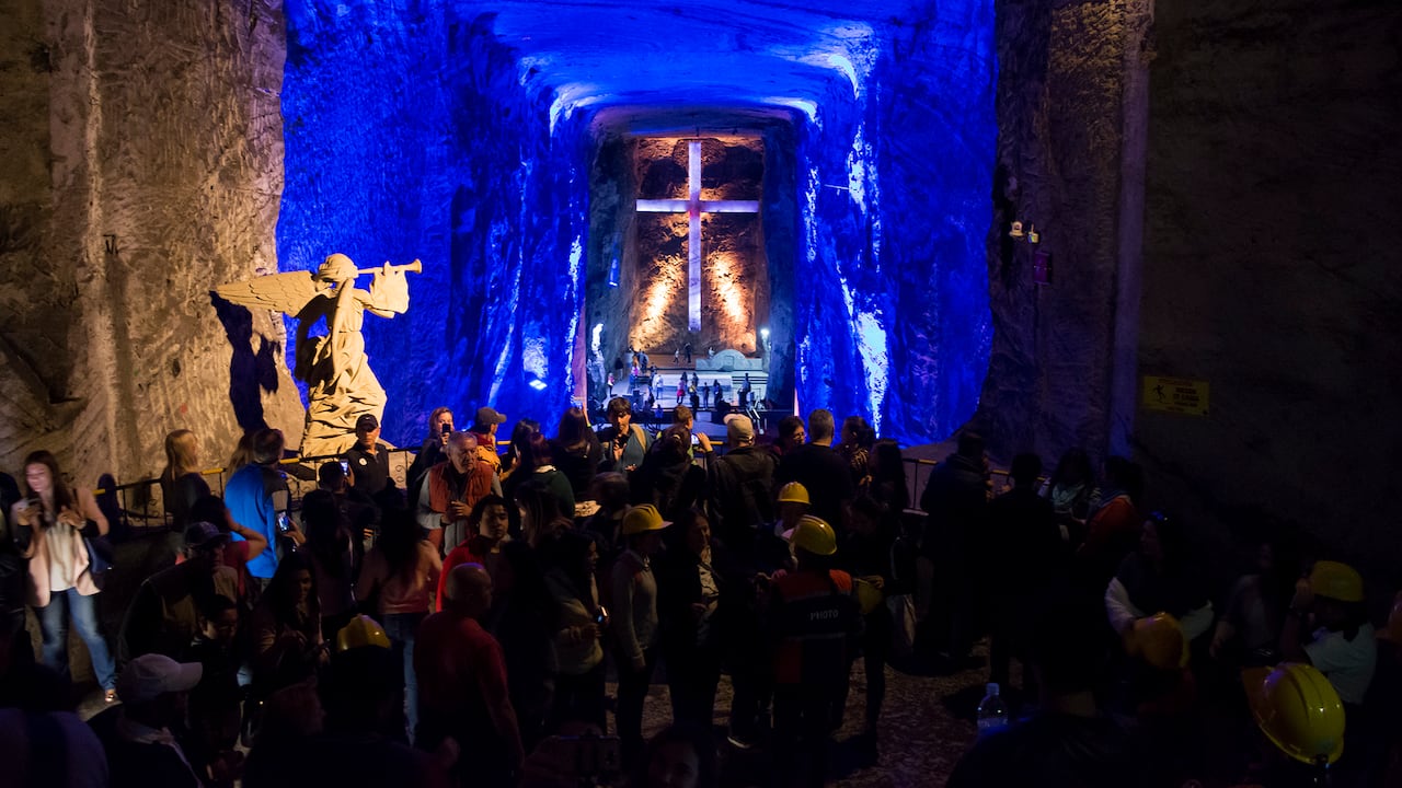 La Catedral de Sal de Zipaquirá, en Cundinamarca.