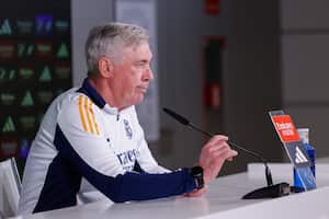 Carlo Ancelotti en rueda de prensa