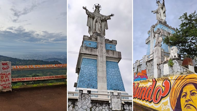 Los ciudadanos denuncian que el monumento a la Virgen de Yanaconas presenta grafitis, residuos y otros signos de deterioro que afectan la imagen de este tradicional espacio de Cali.