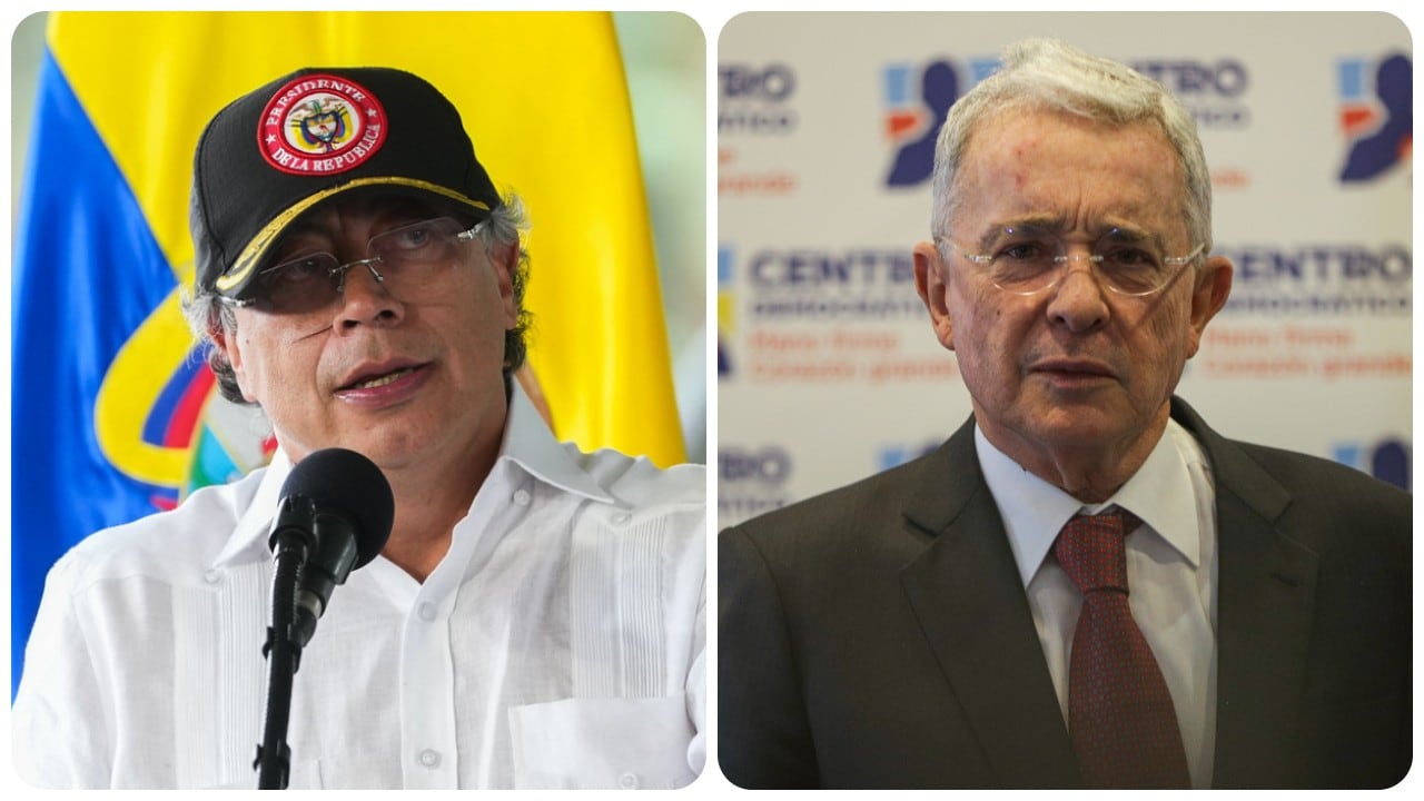 Gustavo Petro y Álvaro Uribe Vélez