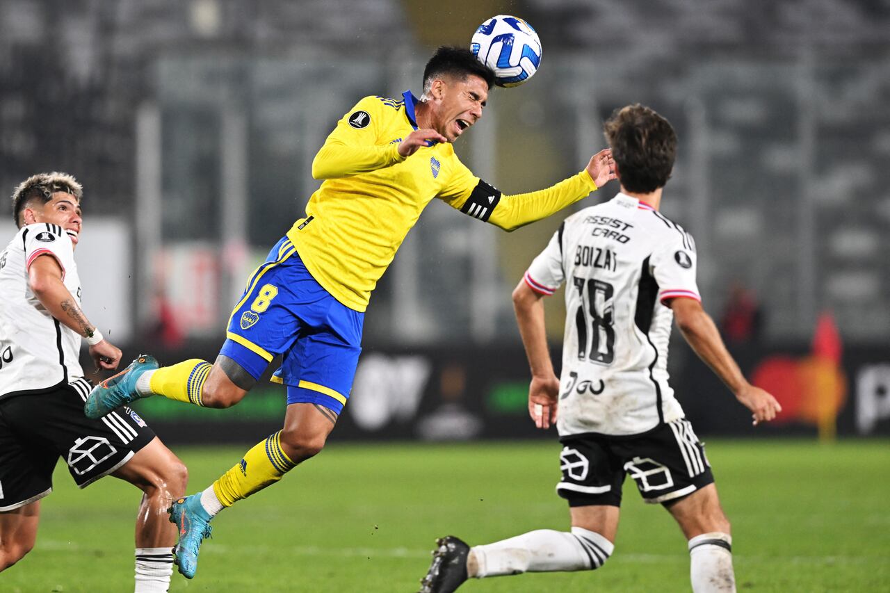 Imagen del partido entre Colo-Colo de Chile y Boca Juniors de Argentina por la fase de grupos de la Copa Libertadores 2023.