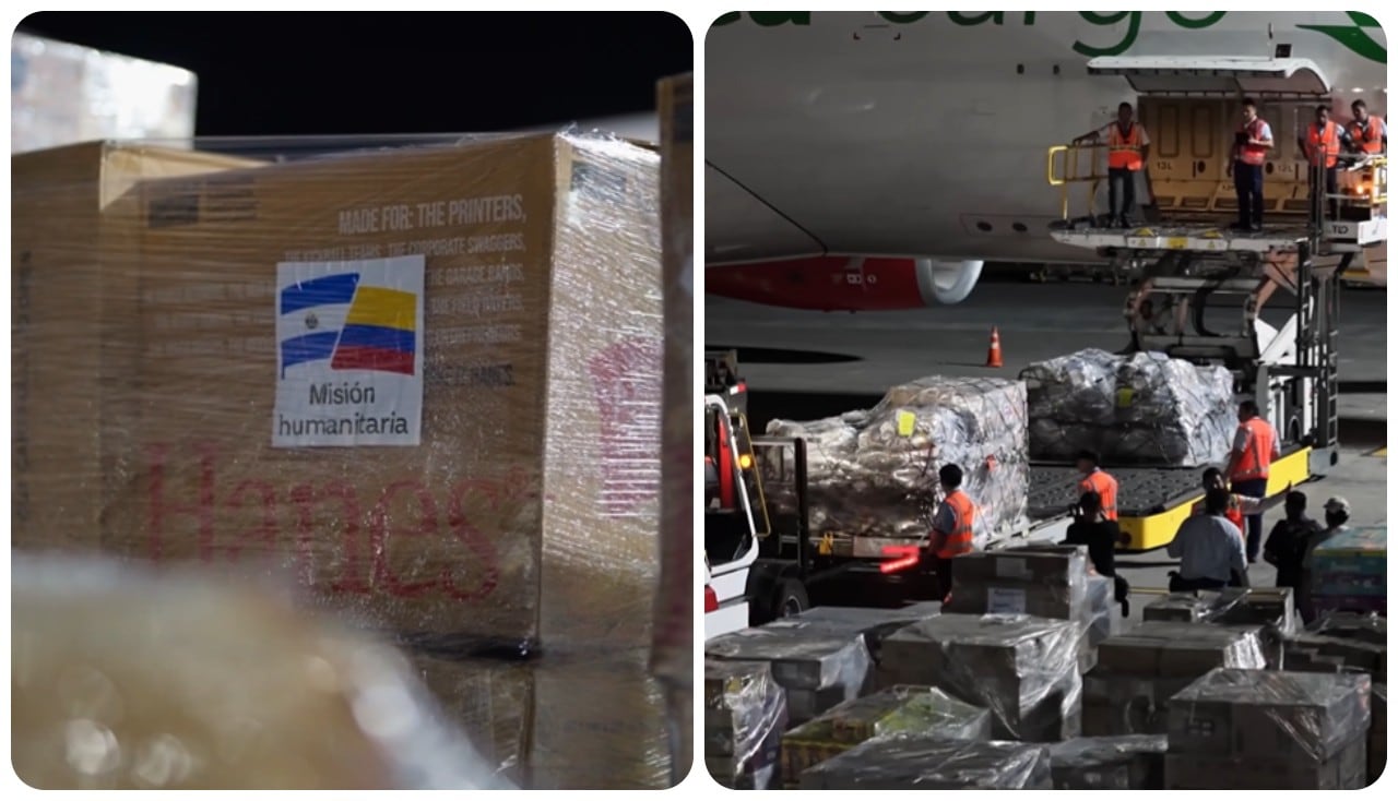 Ayuda enviada por El Salvador a Colombia