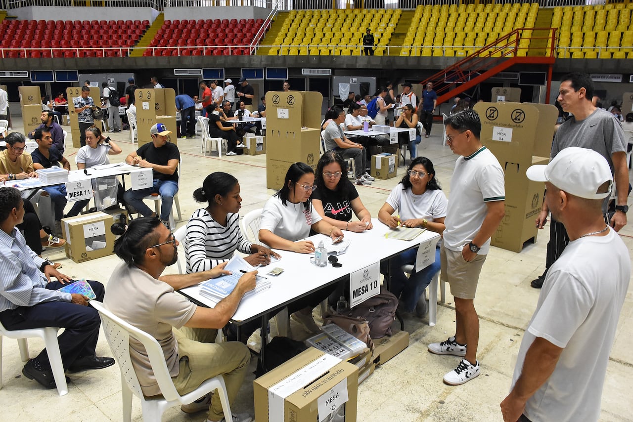 Elecciones Presidenciales 2026, Puesto de votación Coliseo del Pueblo.