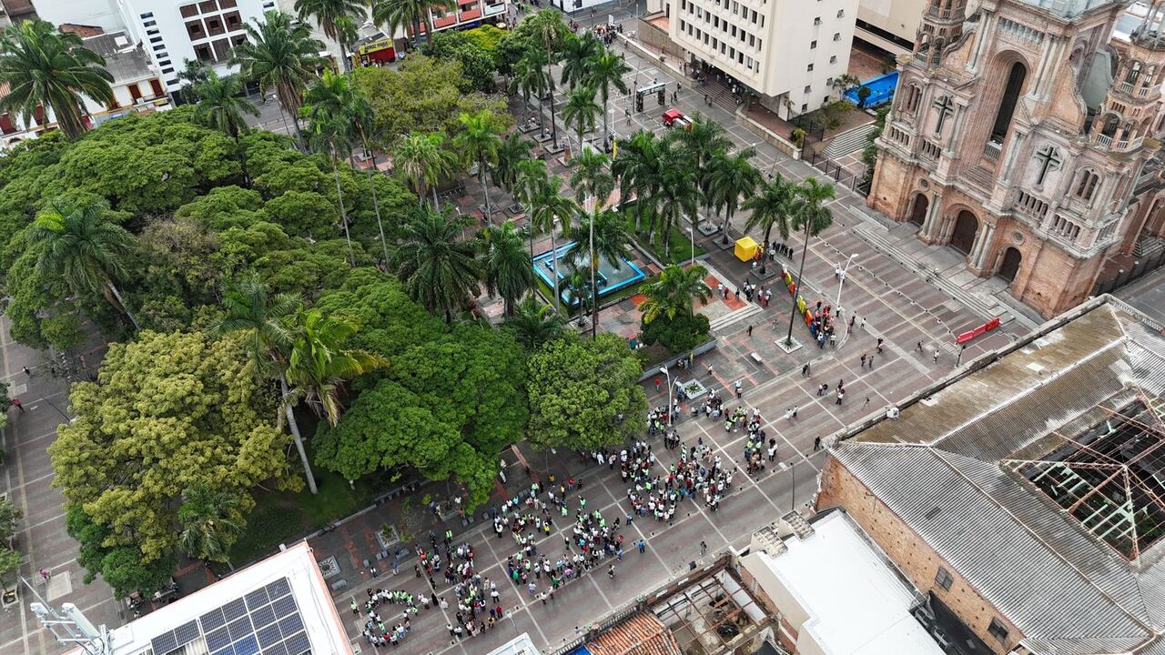 Casi 9000 personas y 92 entidades, entre públicas y privadas, participaron activamente del Simulacro Nacional de Emergencia en Palmira. Foto: Alcaldía de Palmira / El País.