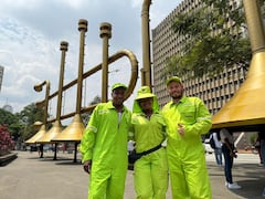 Colaboradores de Promo Cali-Valle participan en una jornada urbana que visibiliza el compromiso de la empresa con la transformación del espacio público y la gestión sostenible de residuos en Cali.