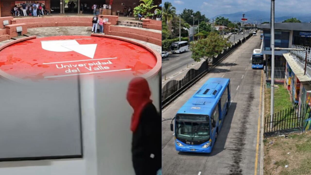 Encapuchados en Univalle/ anuncian desvíos en rutas del MÍO por cierre temporal de dos estaciones.