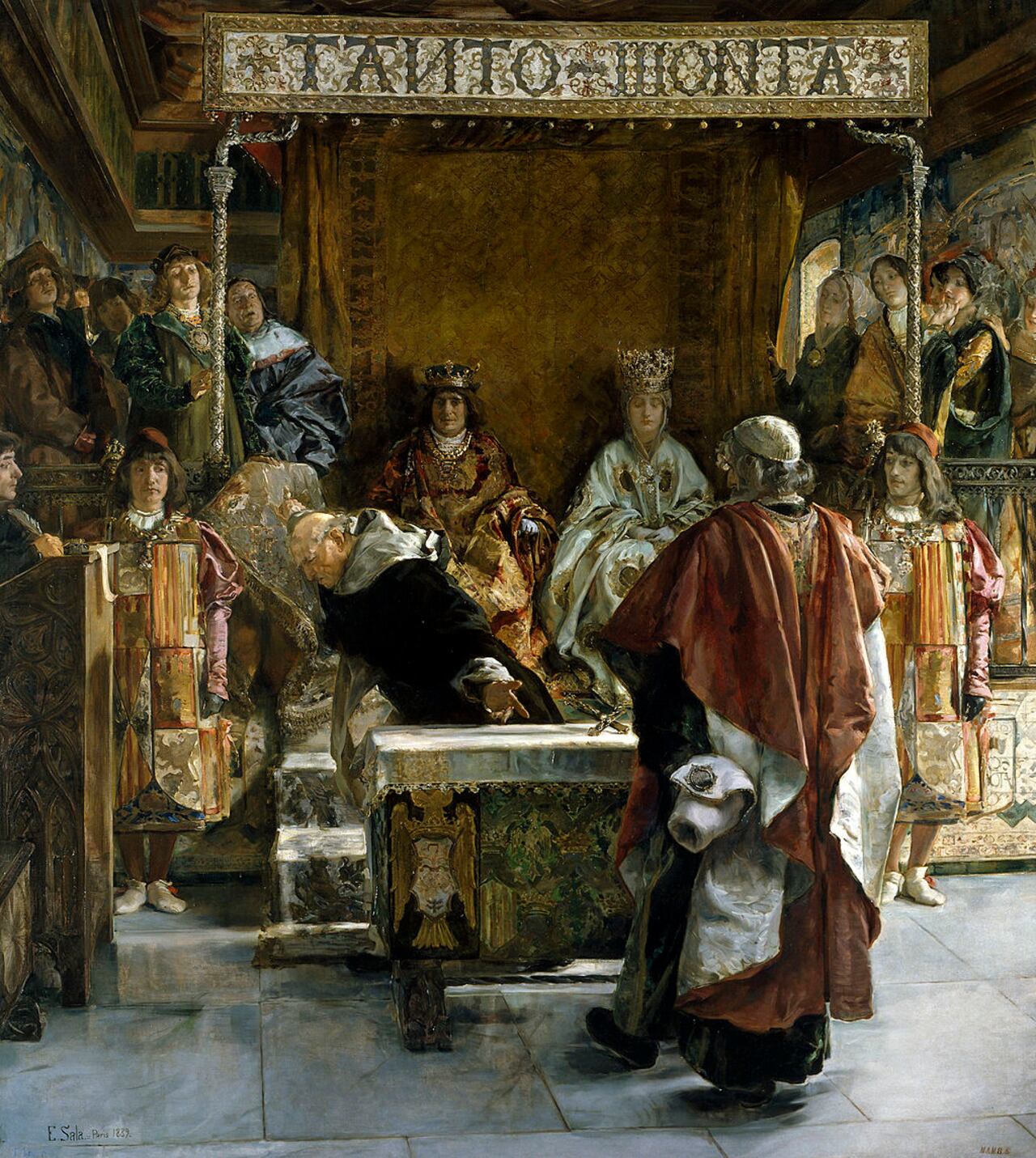 Expulsión de los judíos de España, según Emilio Sala Francés (1889). Wikimedia Commons / Museo del Prado
