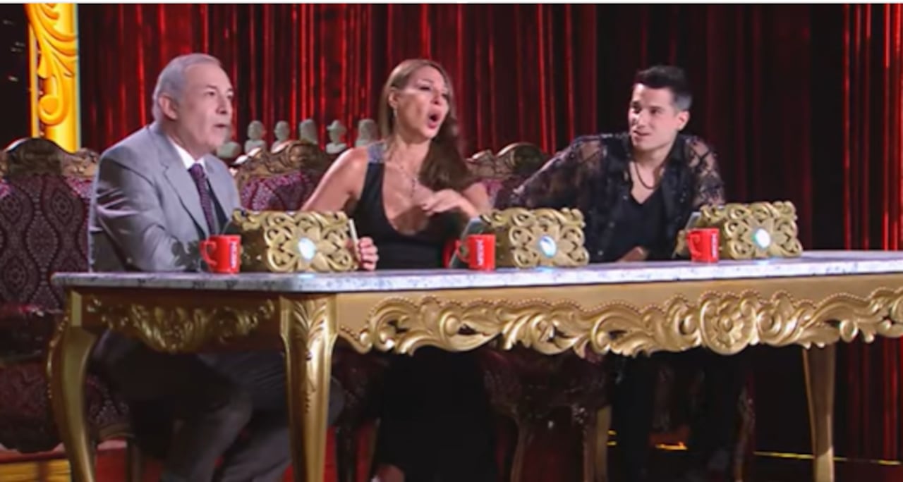 Discusión entre Cesár Escola y Amparo Grisales.