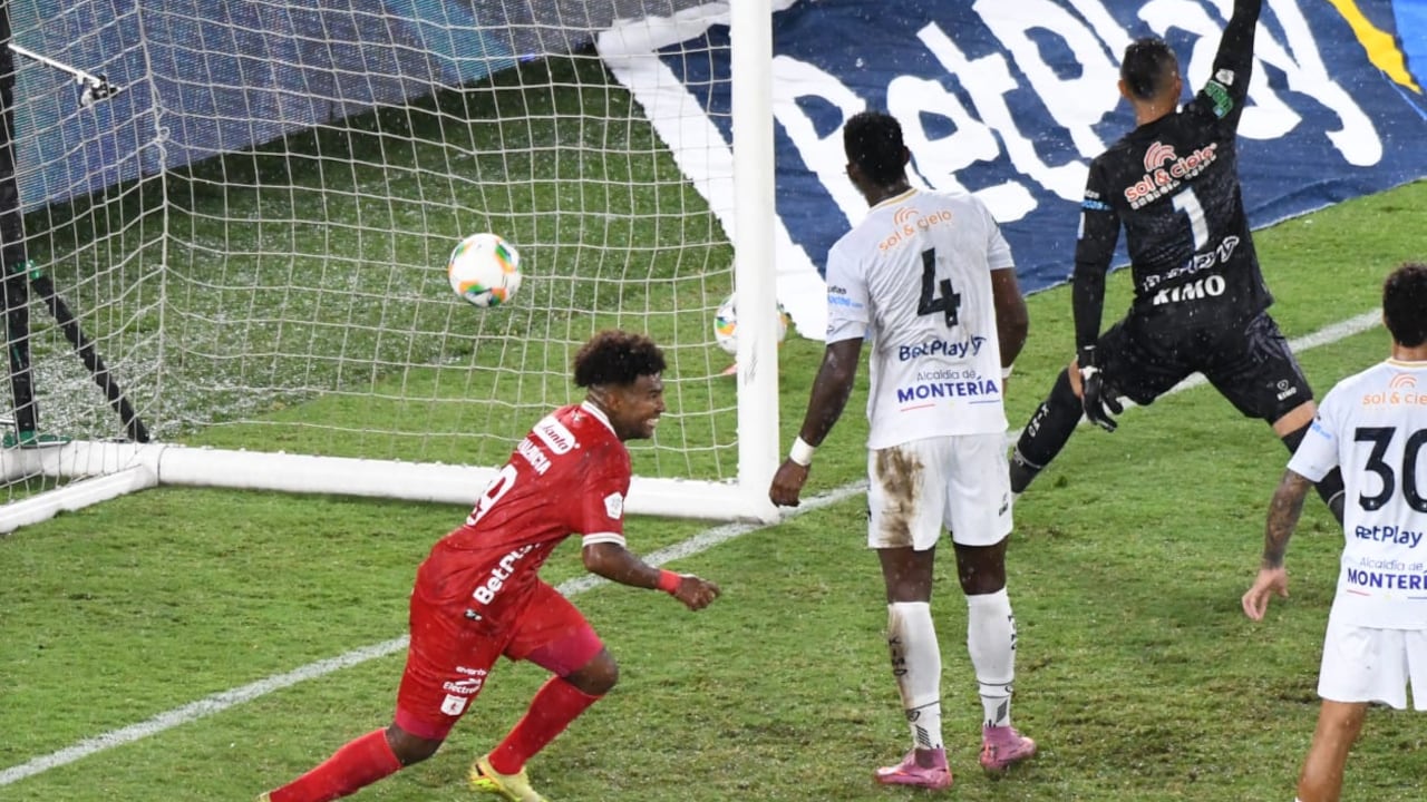 Imagen del partido entre América de Cali y Jaguares de Córdoba por la fecha 8 del primer semestre de la Liga Colombiana 2026.