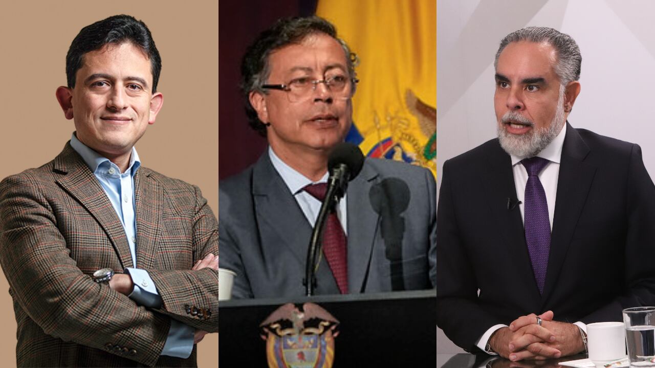 Luis Carlos Reyes, Gustavo Petro y Armando Benedetti.