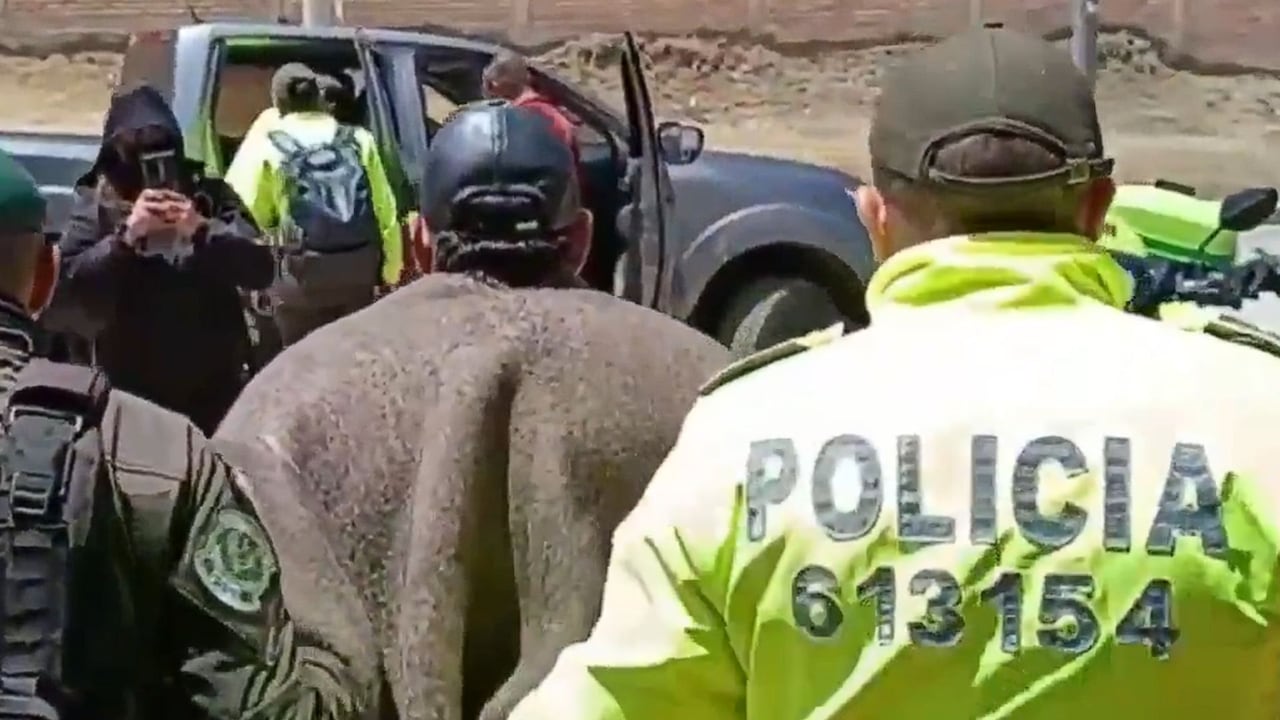 Imagen captura de integrantes de "Los Cobra" por la Policía Nacional