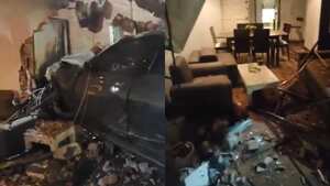 Así quedó el lugar tras el grave accidente ocurrido esta madrugada.