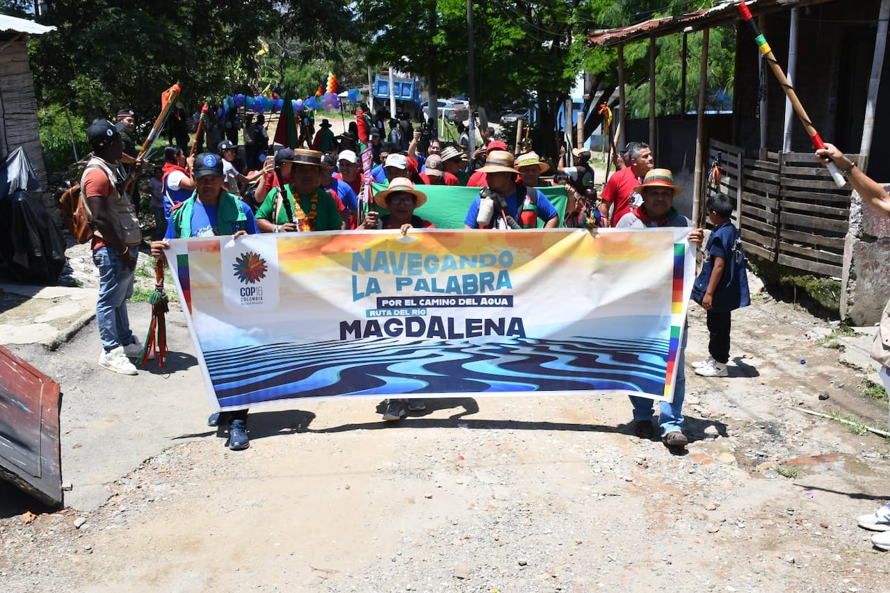 Comunidades étnicas se encuentran en Jarillon del río Cauca, a un lado de la bocatoma de río Cauca y Puerto Mallarino