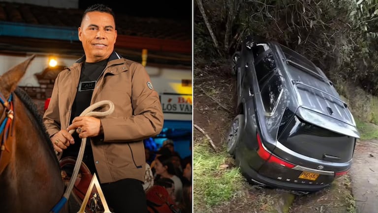 'El Andariego', sufrió un accidente de tránsito.