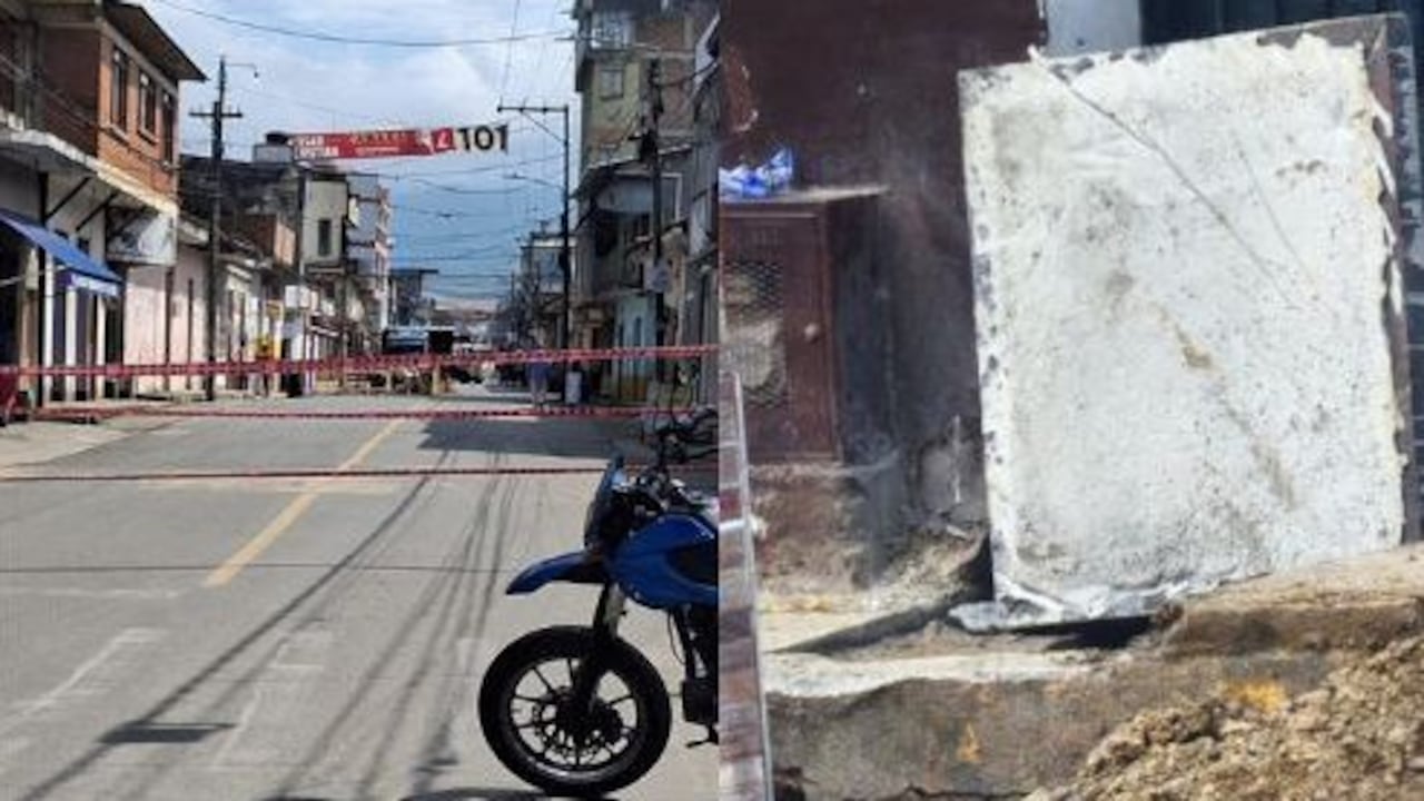 La ubicacion de este artefacto explosivo se da en medio de la intensa guerra que ahora se registra entre el frente Dagoberto Ramos de las Farc y la fuerza pública en Corinto, Cauca.