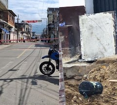 La ubicacion de este artefacto explosivo se da en medio de la intensa guerra que ahora se registra entre el frente Dagoberto Ramos de las Farc y la fuerza pública en Corinto, Cauca.