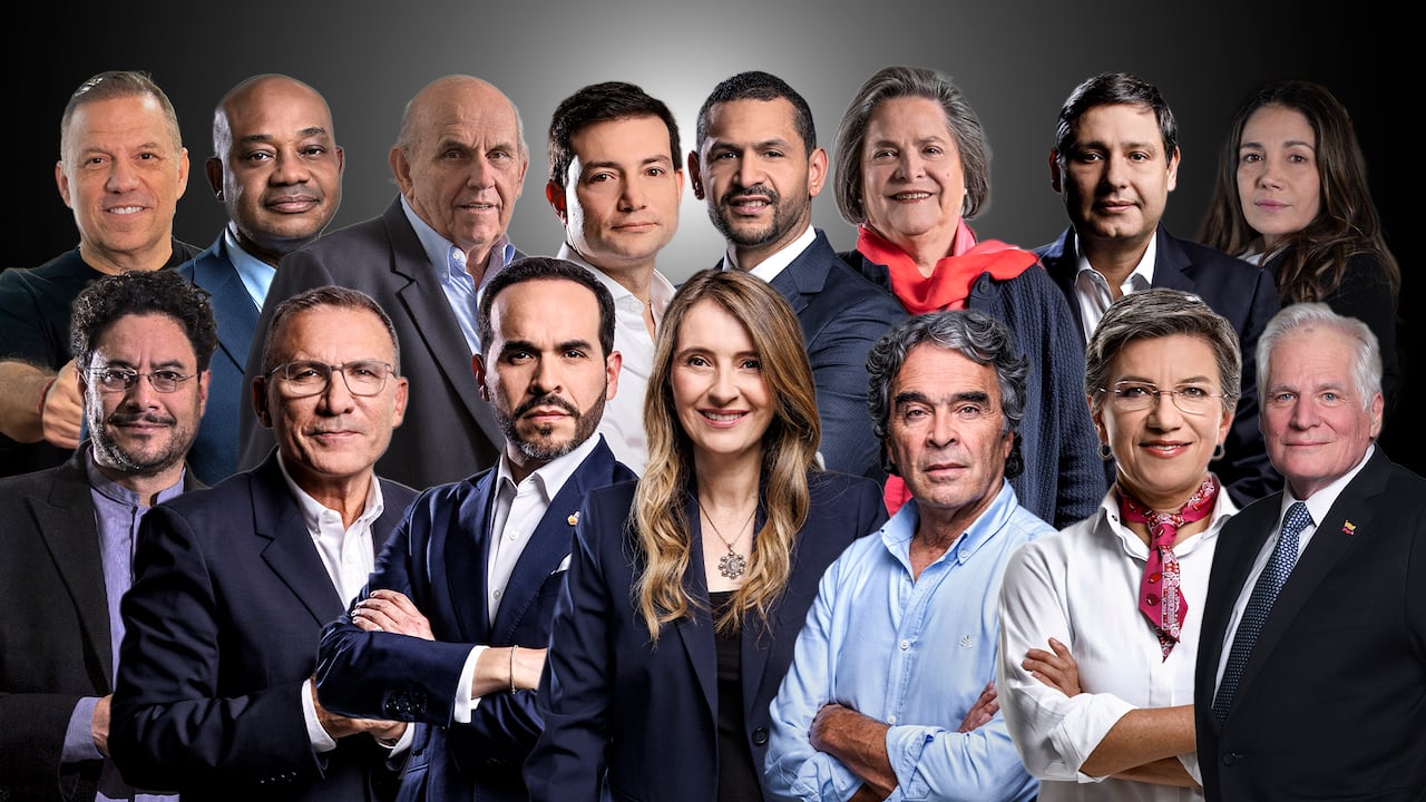 Sondra Macollins
Abelardo de la Espriella
Mauricio Lizcano
Sergio Fajardo
Clara López
Miguel Uribe Londoño
Santiago Botero
Luis G Murillo
Iván Cepeda
Maurice Armitage
Paloma València
Claudia Lopez
Roy Barrera
Carlos Felipe Cordoba y Daniel Palacios