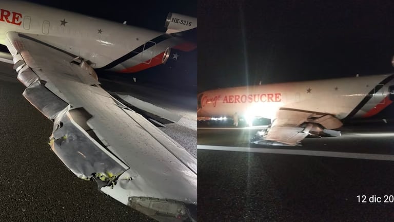 La aeronave presentó problemas que motivaron su aterrizaje anticipado en Barranquilla.