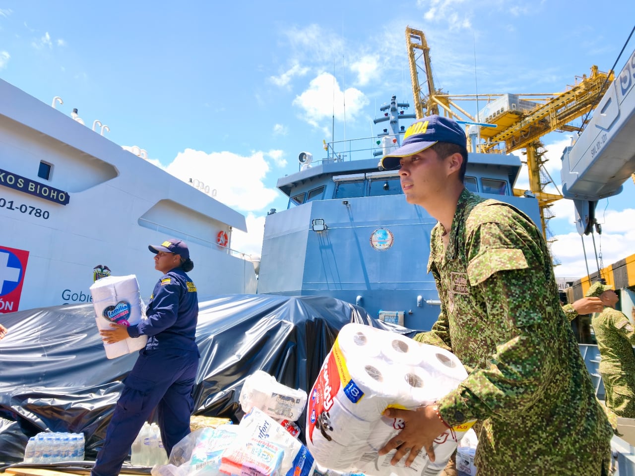 Desde el puerto del Distrito Especial de Buenaventura zarpó el Buque de Desembarco Anfibio ARC “Bahía Colombia”.