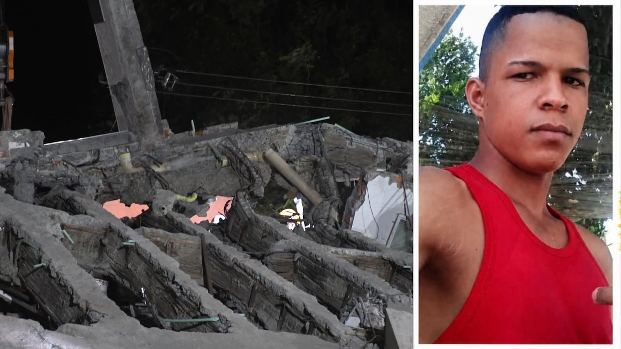 Habitantes de Palmira buscan a Juan David Rincón, quien se encuentra desaparecido en Cali tras el terremoto.