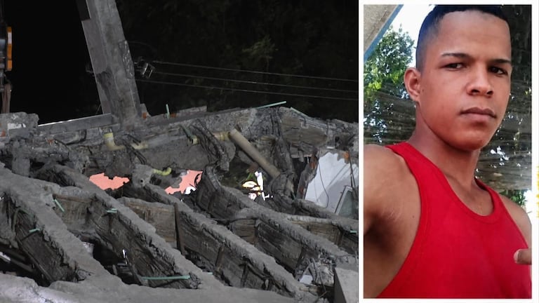 Habitantes de Palmira buscan a Juan David Rincón, quien se encuentra desaparecido en Cali tras el terremoto.