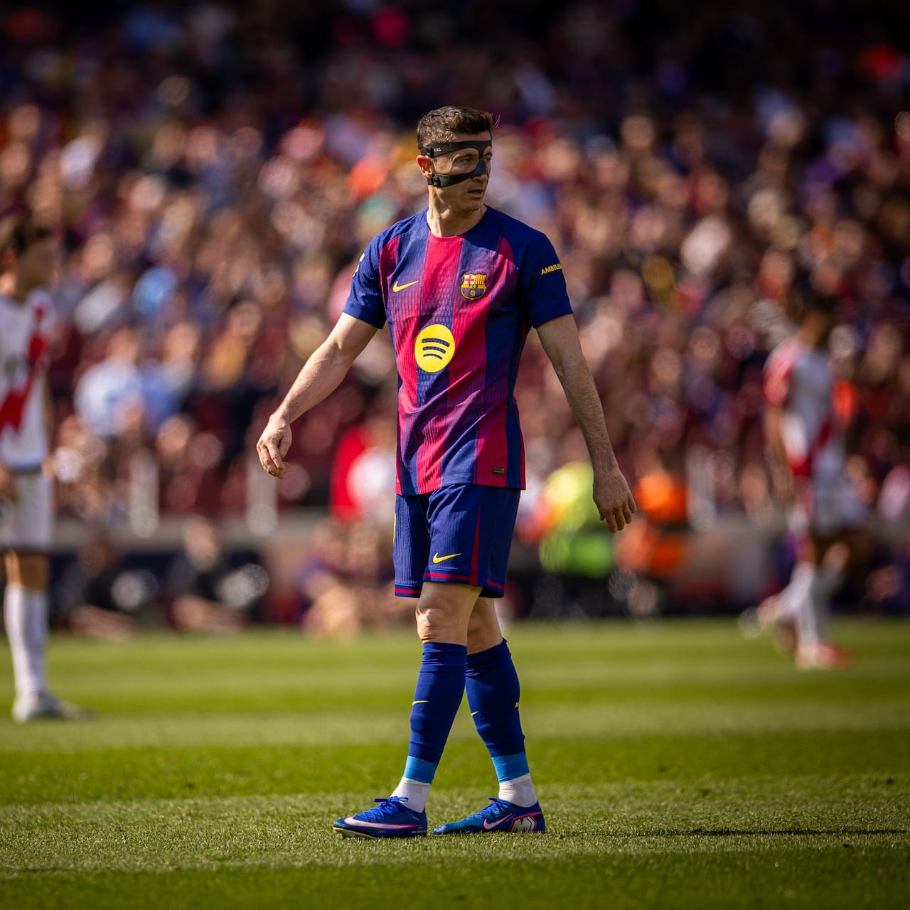 Imagen del partido entre el FC Barcelona y Rayo Vallecano.