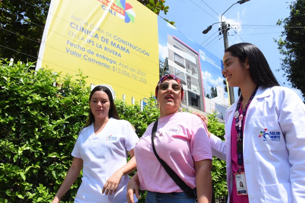 Inauguración de la obra para la nueva Clínica de Mama en el norte de Cali.