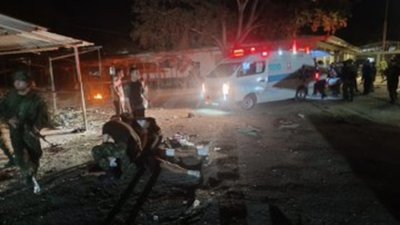 Ataque del ELN contra el batallón Juncal en Aguachica, Cesar.